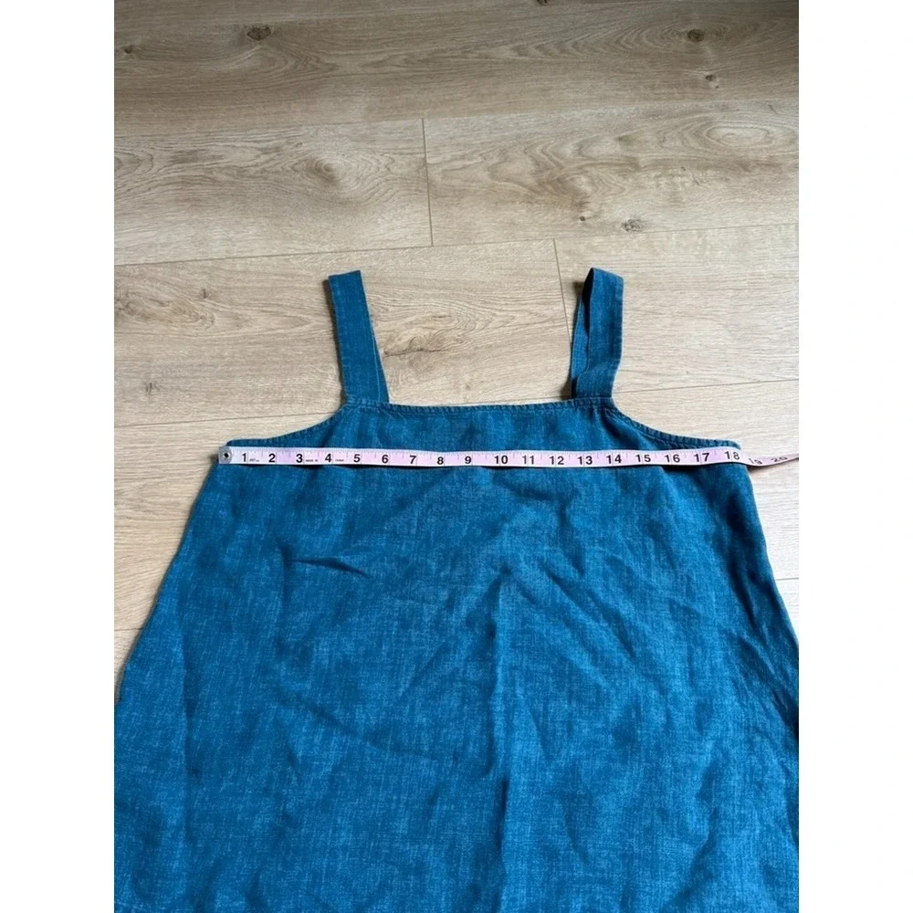 EUC Eileen Fisher Women's Organic Linen Delave Tank Cami in‎ Reef Size M